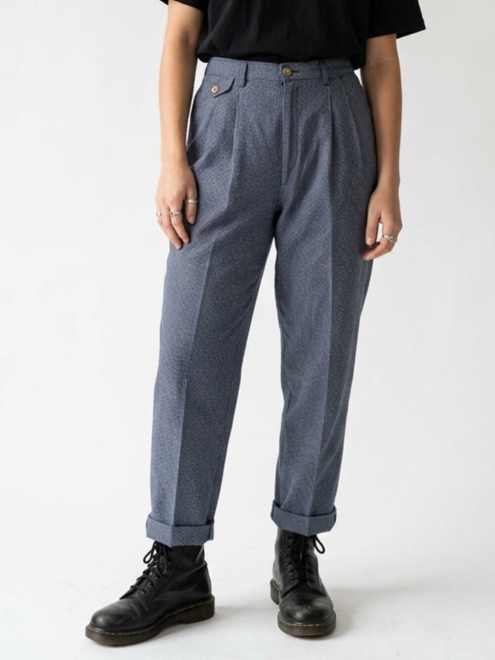 Vintage Lee Pants Blue High Rise Grunge Straight Leg Casual 16